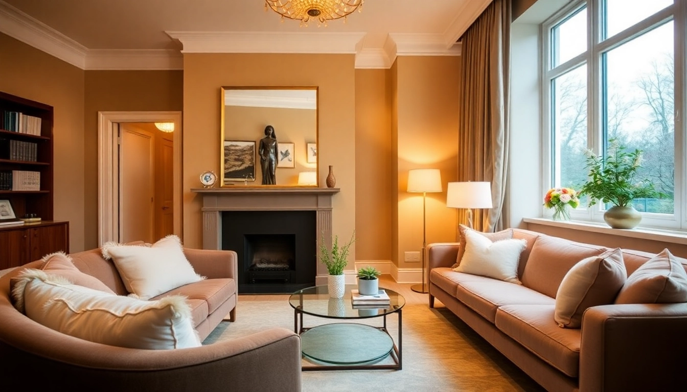 Experience the luxurious ambiance of Bloomsbury residences with stylish decor and inviting warmth.