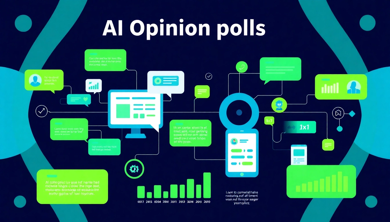 Visualize AI Opinion poll results with engaging data charts and user interactions in a modern infographic.