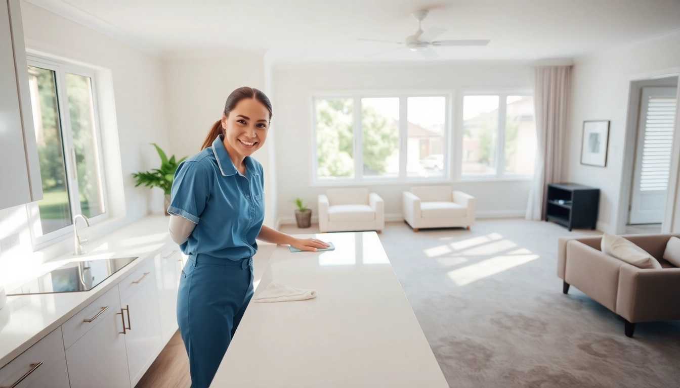 Showcasing professional bond cleaning Brisbane service in a sunlit home, emphasizing cleanliness and attention to detail.