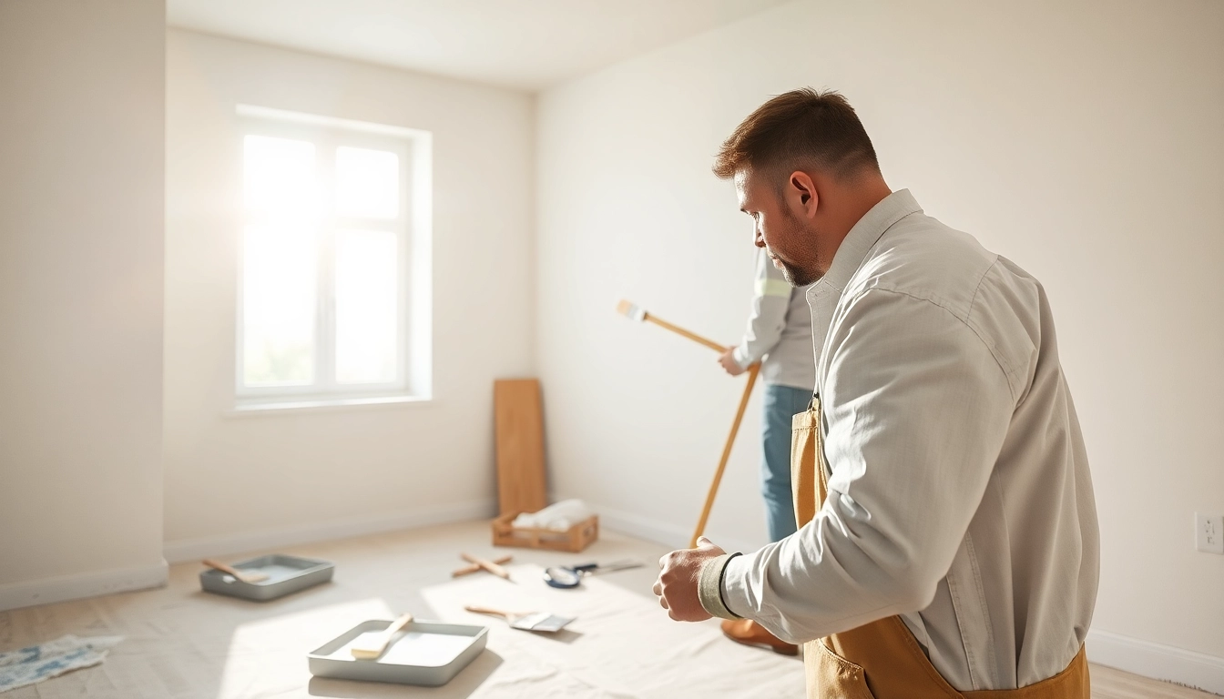 Enhance your space with drywall painting techniques applied by a professional.