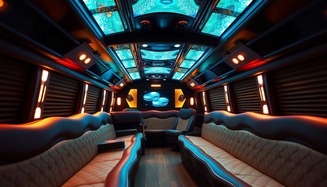 Experience the ultimate Atlanta party bus with luxurious interiors and plush seating for an unforgettable journey.
