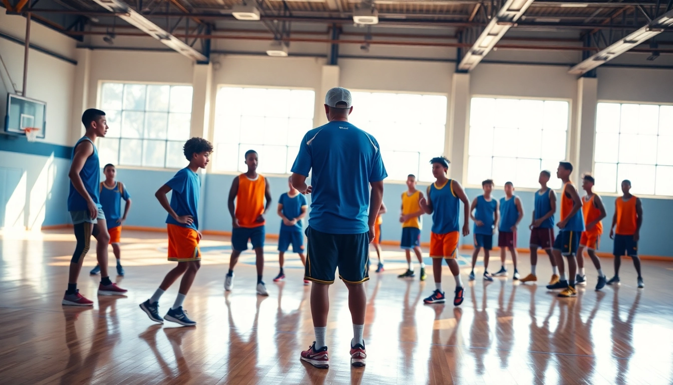 Young athletes practicing basketball at Takeover Basketball Academy, showcasing skill and teamwork.