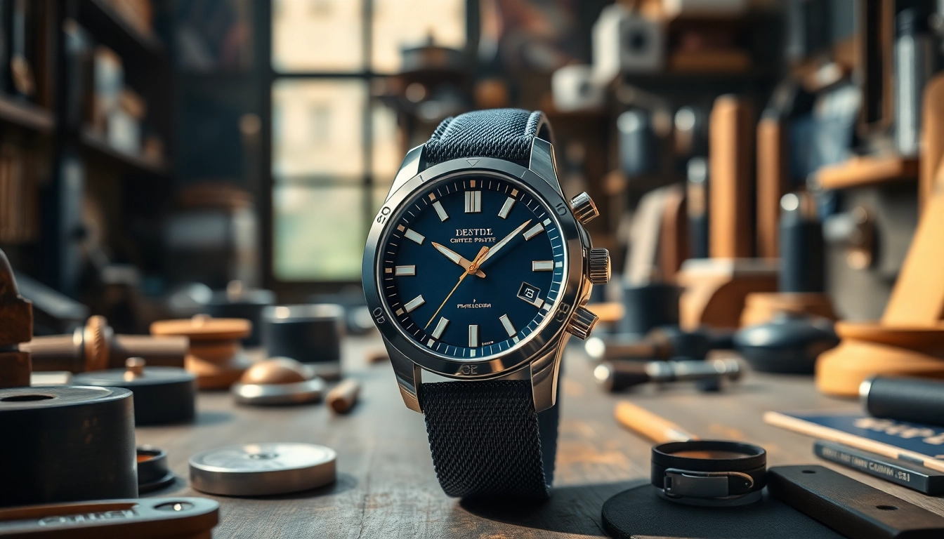 Herren Armbanduhr, displaying intricate details and craftsmanship with elegant textures.