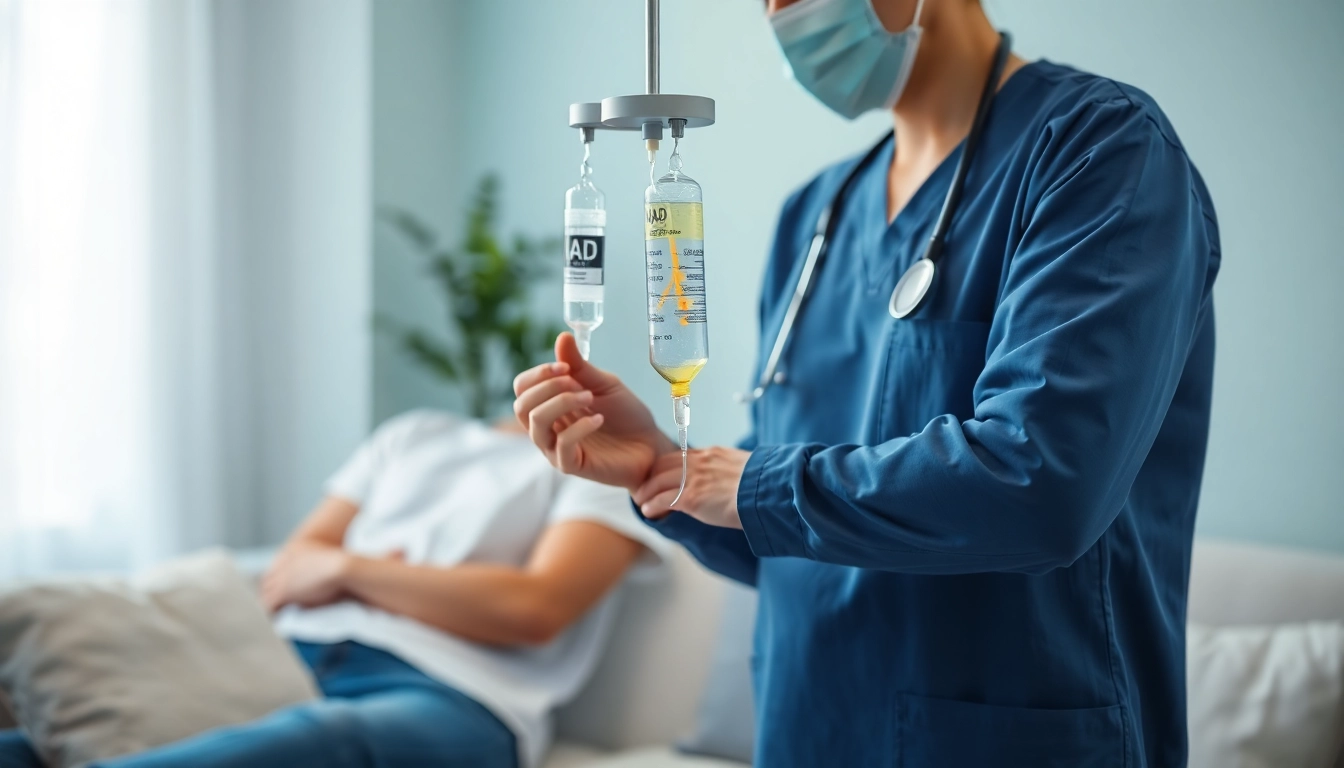 Understanding what is nad iv therapy through a professional treatment session.