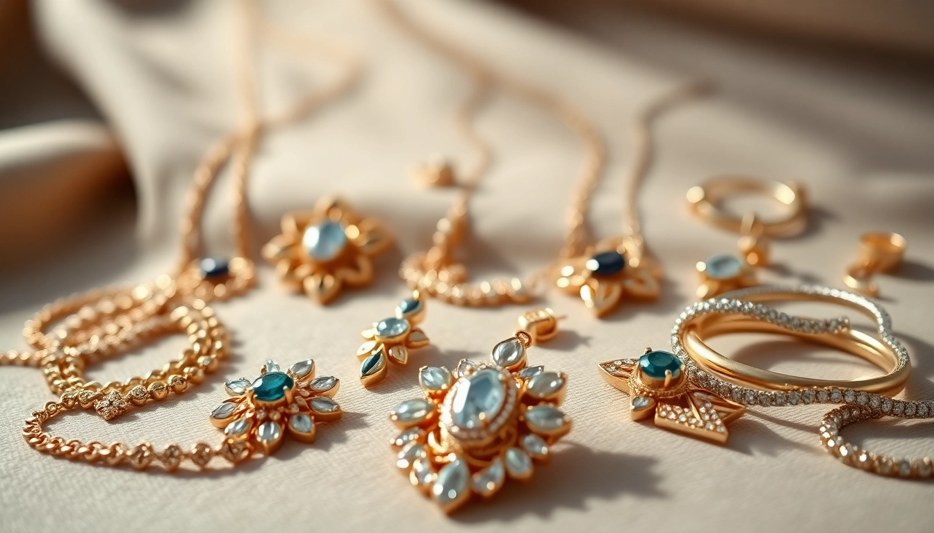 Showcasing an exquisite collection of women jewelry, featuring elegant necklaces, earrings, and bracelets.