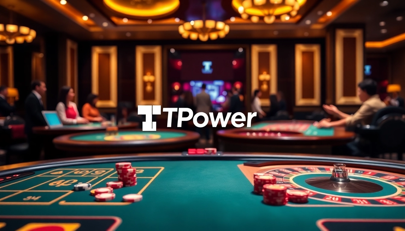 Enjoy thrilling games at TPower casino with vibrant ambiance and exciting gaming tables.