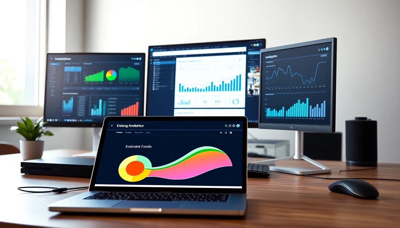 Discover the features of the Best funnel builder in 2025 with a modern marketing workspace showcasing analytics.