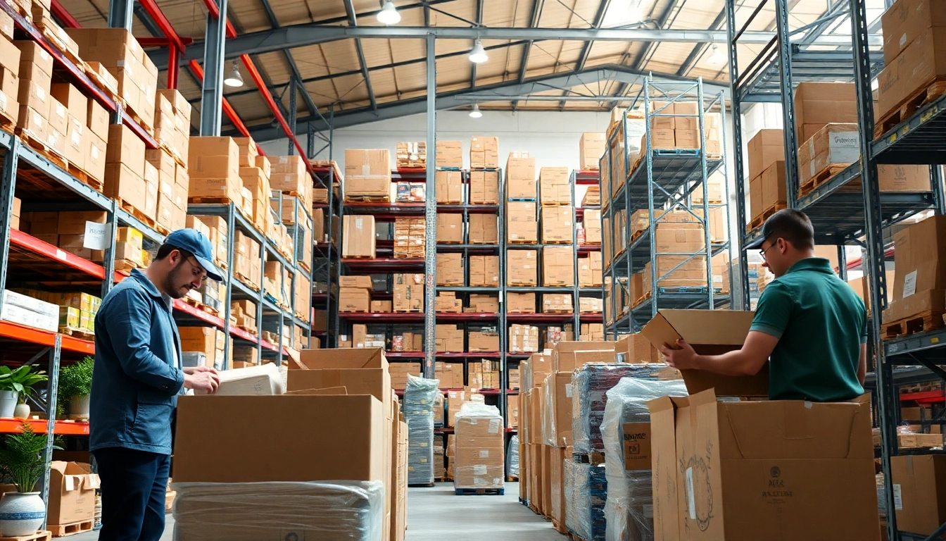 Showcasing diverse products for amazon business wholesale in an efficient warehouse setting.