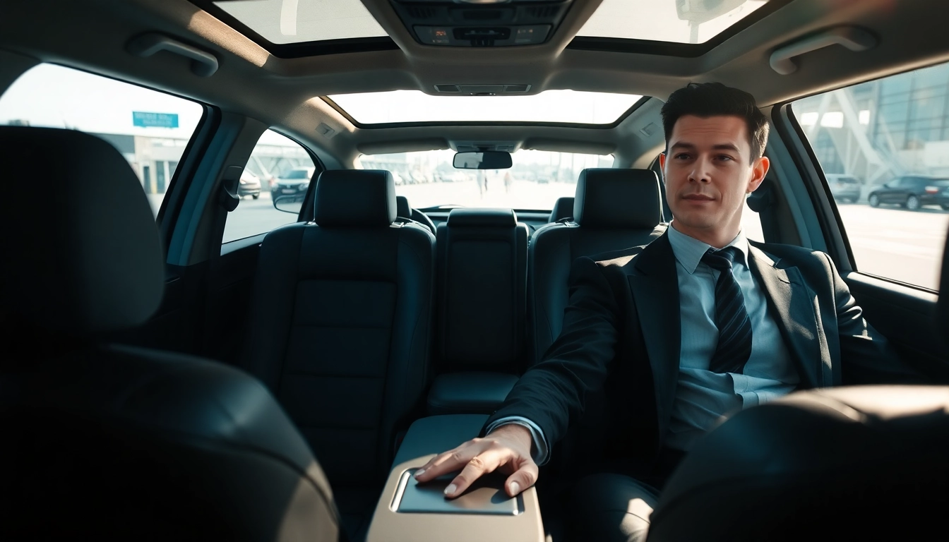 Dover to Gatwick airport car service features luxurious vehicle and professional driver waiting.
